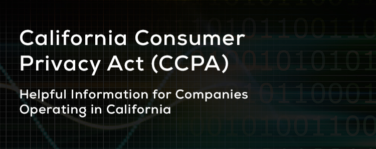 CCPA Data Privacy - California Consumer Privacy Act